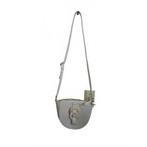 Time and Tru White Women's Crossbody Bag with Gold Accent